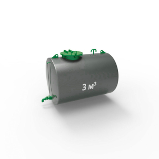 Резервуар (емкость) РГД (РГСД) 3 м3 горизонтальный стальной двустенный