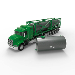 Фото резервуара (емкости) горизонтального стального РГС (РГСН) 20 м3 Резервуар (емкость) горизонтальный стальной РГС (РГСН) 20 кубов