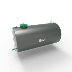 Фото резервуара (емкости) горизонтального стального подземного РГСП 15 м3 Резервуар (емкость) горизонтальный стальной подземный РГСП 15 кубов