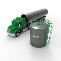 Резервуар (емкость) вертикальный стальной РВС 50 кубов 