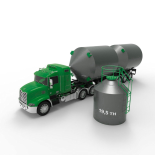 Силос 15 м3 (20 тонн) с плоским дном